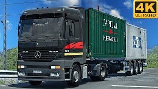 4K  ETS2 144  Pomezania  Mercedes Actros MP1  Elbląg 🇵🇱 󠁧󠁢󠁳󠁣  Bocheniec 🇵🇱 [upl. by Notyep]