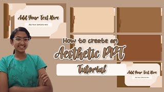 How to create an aesthetic ppt Tutorial  ppt aesthetic tutorial  PrarthanaAjith11 [upl. by Nyloj]