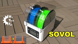 Sovol filament dryer box  it can dry two spools in same time [upl. by Ardnasxela]