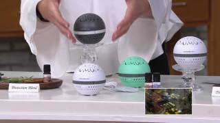 AromaSphere Fan Diffuser with 2 5mL Blended Oils by Serene Living on QVC [upl. by Ojytteb]