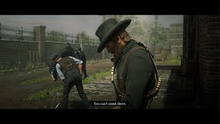 RDR2 Mister Long neck flat face gets owned [upl. by Liva]