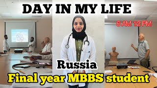 DAY IN MY LIFE OF A FINAL YEAR MEDICAL STUDENT IN RUSSIA 🇷🇺 6 am to 12 pm [upl. by Vary]