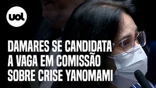 Damares Alves se candidata a vaga para comissão que monitora crise yanomami [upl. by Ellinger889]