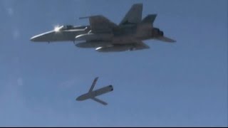 US Navy FA18 Fighter has successfully tested the LRASM anti ship missile [upl. by Maribel]