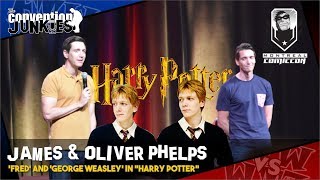 Harry Potter Stars James amp Oliver Phelps Fred amp George Weasley Montreal Comiccon 2019 QampA [upl. by Avrenim]