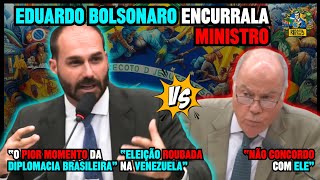 Eduardo Bolsonaro encurrala embaixador de Lula Mauro Vieira “eleição roubada na Venezuela” [upl. by Jackson37]