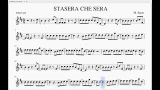 Matia Bazar  STASERA CHE SERA  tenor sax backing track [upl. by Maxima]