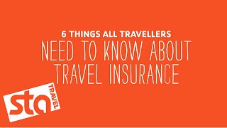 INSURANCE  STA Travel Survival Guide  STA Travel Cares [upl. by Holihs]