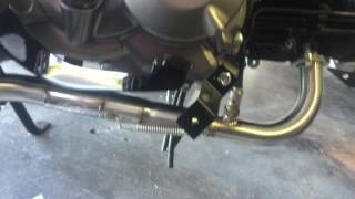 Kawasaki Z125 pro Leo Vince exhaust [upl. by Edroi]