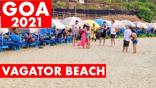 Goa 2021  Vagator Beach  North Goa  Watersports  Shacks  Goa Vlog [upl. by Saudra]