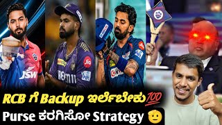 IPL 2025 main backups for RCB in auction KannadaIPL auction strategyCricket analysis [upl. by Marti317]