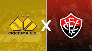 CRICIÚMA ❌️ VITÓRIA BRASILEIRÃO SÉRIE 🅰️ AO VIVO COM IMAGENS GAMEPLAY [upl. by Cerellia]