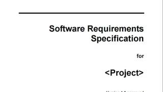 How to develop SRS Complete according to IEEE [upl. by Hairam]