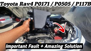 P0171  P0505  P117B Toyota Rav4  Amazing Solution 🔥 [upl. by Doner327]