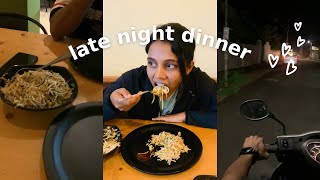 Late Night Dinner 🌧️🌃🍜 Changanacherry Chopsy Restaurant minivlog changanacherry [upl. by Tamarra]