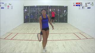 2018 Racquetball Pan Am Championships  Womens Singles Quarterfinals  Rajsich USA vs Vargas ARG [upl. by Denzil]