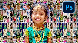 How to Create Photo Mosaic Portraits In Photoshop  Photo Collage with Contact Sheet in Photoshop [upl. by Tse727]