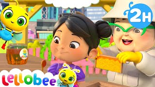 Happy Place Song  Lellobee City Farm 🐝  Nursery Rhymes for Babies [upl. by Kcirdled]