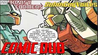 Transformers IDW MTMTE 7 Analyzing Skids Gun COMIC DUB [upl. by Ralyks]