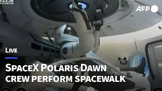 🔴LIVE Polaris Dawn mission crew perform the firstever private spacewalk [upl. by Ycrem]