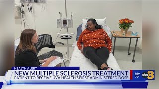 First UVA Health multiple sclerosis patient receives new treatment [upl. by Odradlig]