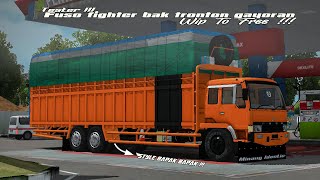 Tester  mod bussid truck fuso fighter bak gayoran medan style terbaru [upl. by Rina]