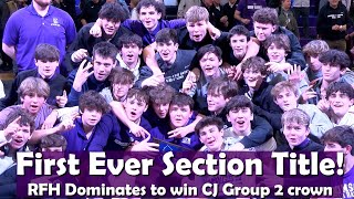 RumsonFair Haven 66 Point Pleasant Boro 13  CJ Group 2 Final  RFH 1st Section Wrestling Title [upl. by Aven]