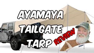 AYAMAYA Car Camping Tarp Tailgate Awning  14 x 16 FT [upl. by Ecirtal75]