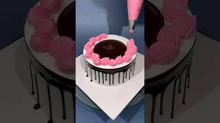 Strawberry Cake cake chocolate strawberry cakedesign shorts [upl. by Hannan]