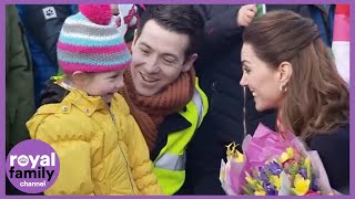 Duke and Duchess of Cambridge Greeted by Hundreds Upon Visit to RNLI Station [upl. by Anel992]