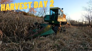 Second Day of Corn Harvest  John Deere 3300 [upl. by Guenna]