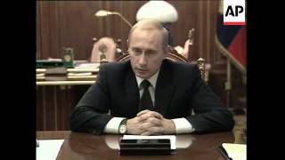 Russian president comments on theatre hostage crisis [upl. by Noret584]