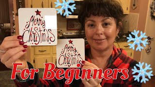 How To Make Christmas Coasters With Your Cricut And Infusible Ink  For Beginners [upl. by Marlette]