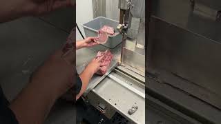 Precision cutting bonein pork chop [upl. by Granlund]