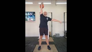 Kettlebell Sport  First 28kg One Arm Long Cycle  83 reps [upl. by Moberg519]