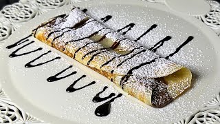 Come Fare Le Crêpes alla Nutella  Ricetta Facile [upl. by Assirrec]