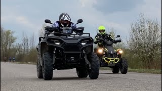 Polaris Sportsman 570 2021 vs TGB Target 600 2021 DRAG RACE [upl. by Ilarin]