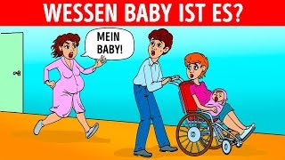 16 LUSTIGE RÄTSEL UND EINFACHE FRAGEN DIE SOGAR BABYS LÖSEN KÖNNEN 👶 [upl. by Farrell314]