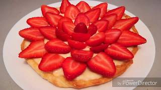 •TARTE AUX FRAISES🍓• 😍Crème au citron allégée🍋 Recettes amp diététique [upl. by Durante]