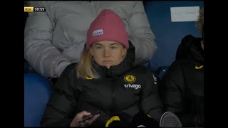 Pernille Harder being a mood in the stands [upl. by Lourdes]