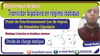 chapitre 3  Les transistors bipolaires Partie dynamique [upl. by Grange]