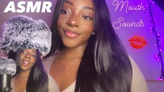 ASMR  Mouth Sounds 🤍💦 Kisses Licks Nom Noms Smacking [upl. by Einafit]