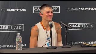 Peter Barrett v Joe Giannetti  Cage Titans 66  Post Fight Interview [upl. by Amuh]