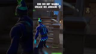 Bro did not wanna crease his Jordans 💀 fortnite shorts [upl. by Pampuch]