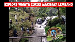 Wisata maribaya natural hot spring resort waterfall  curug maribaya lembang Bandung [upl. by Atiuqehs]