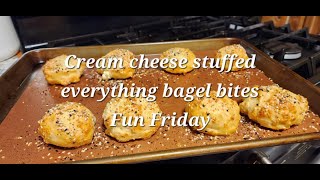 Cream cheese stuffed everything bagel bites Fun Friday bagels [upl. by Letsyrhc220]