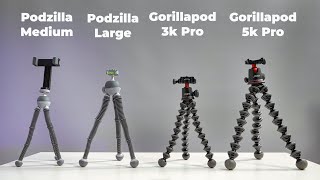 Which is the best JOBY GorillaPod vs PodZilla Review [upl. by Ahsiek473]