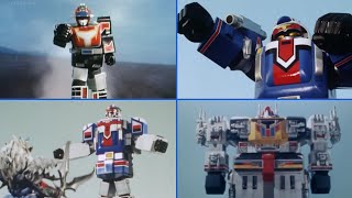 Turboranger All Gattai Turbo robo  Super turbobuilder [upl. by Tirb]