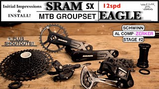 Stage2 SRAM SX Groupset Install on the Schwinn Aluminum Comp amp Coffee Shoutouts [upl. by Sonaj263]