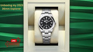 Unboxing 2023 Rolex Explorer 36mm 124270 [upl. by Bundy]